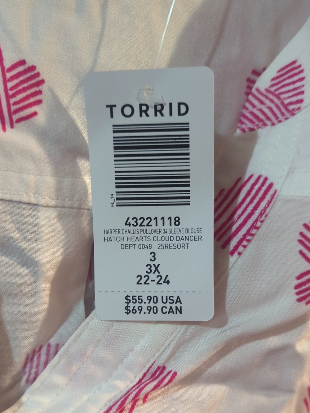 White Torrid Blouse - Picture 6 of 7